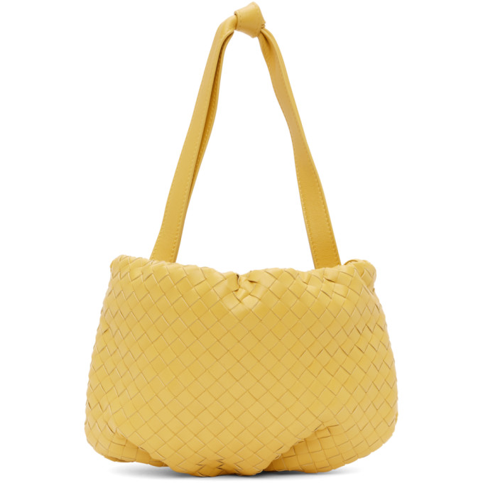 Bottega Veneta Yellow Small Intrecciato Bulb Bag