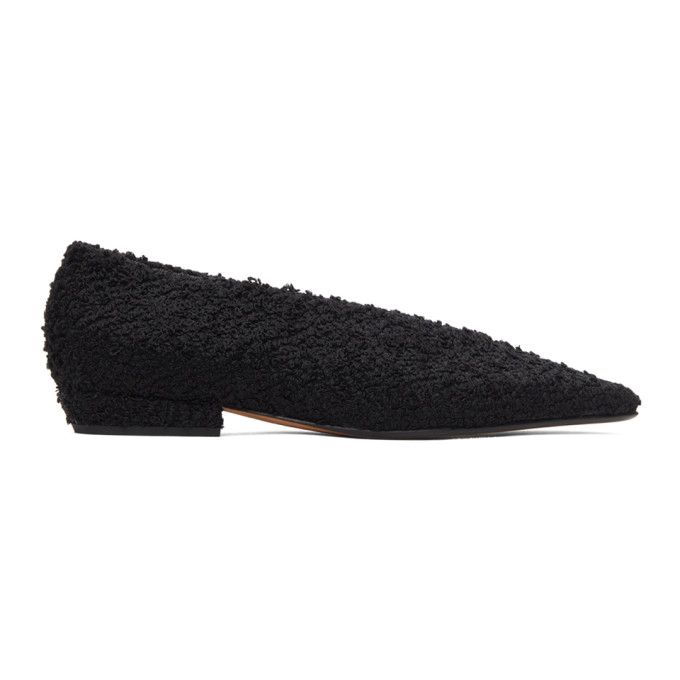 Bottega Veneta Black Almond Ballerina Flats