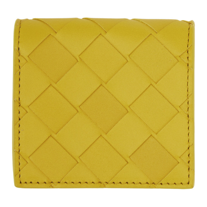 Bottega Veneta Yellow Intrecciato Coin Purse