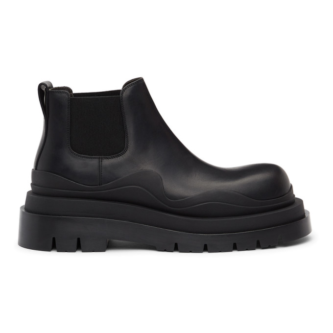 Bottega Veneta Black Low The Tire Boots 