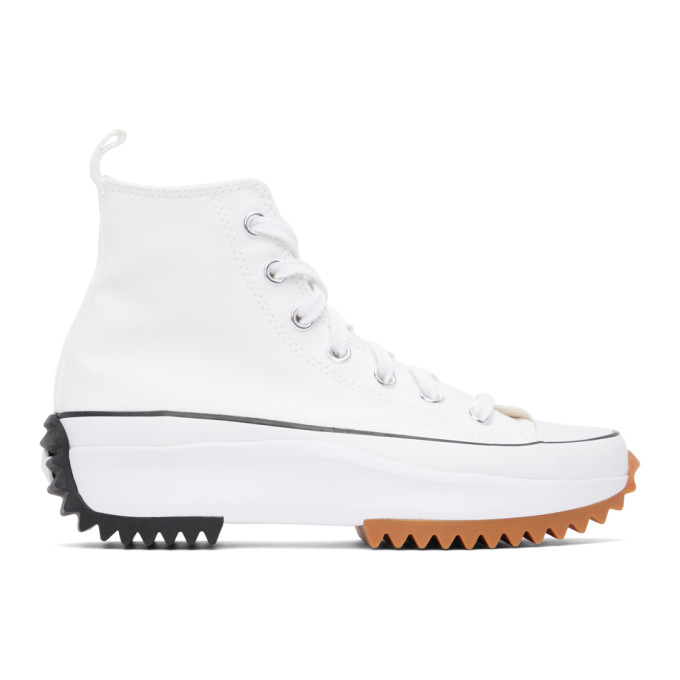 Converse White Run Star Hike Hi Sneakers