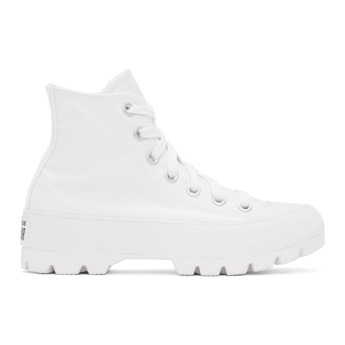 Converse White Lugged Chuck Taylor All Star Hi Sneakers