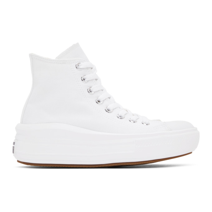 Converse White Chuck Taylor All Star Move Hi Sneakers