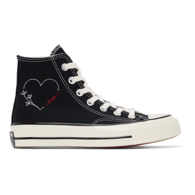 Converse Black Love Chuck 70 High Sneakers