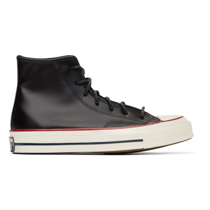 Converse Black Leather Chuck 70 Hi Sneakers