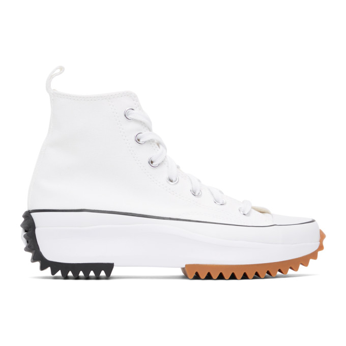 Converse White Run Star Hike Hi Sneakers