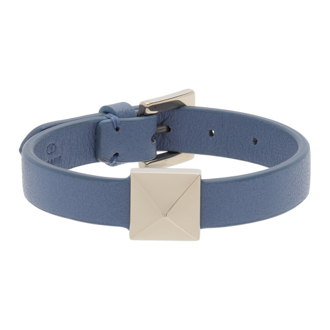 Valentino Garavani Blue  Roman Stud Bracelet In 56y Niagara