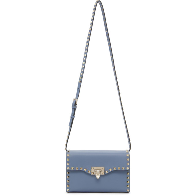 SMALL ROCKSTUD GRAINY CALFSKIN CROSSBODY BAG