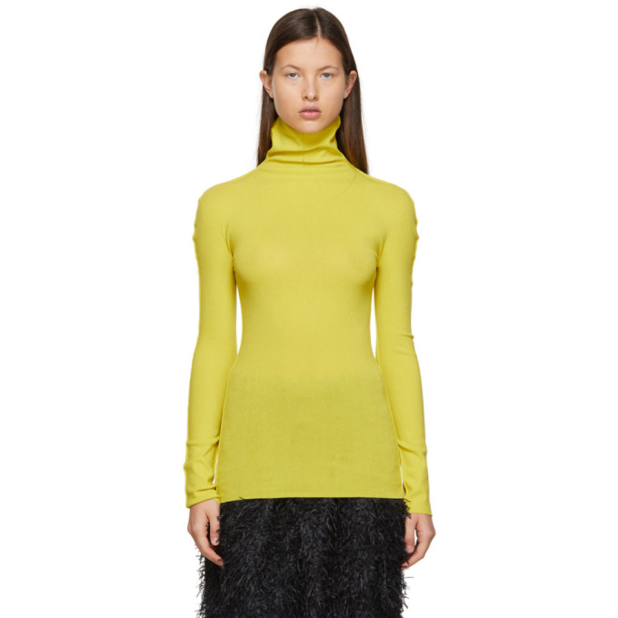 Issey Miyake Yellow APOC Baguette Turtleneck