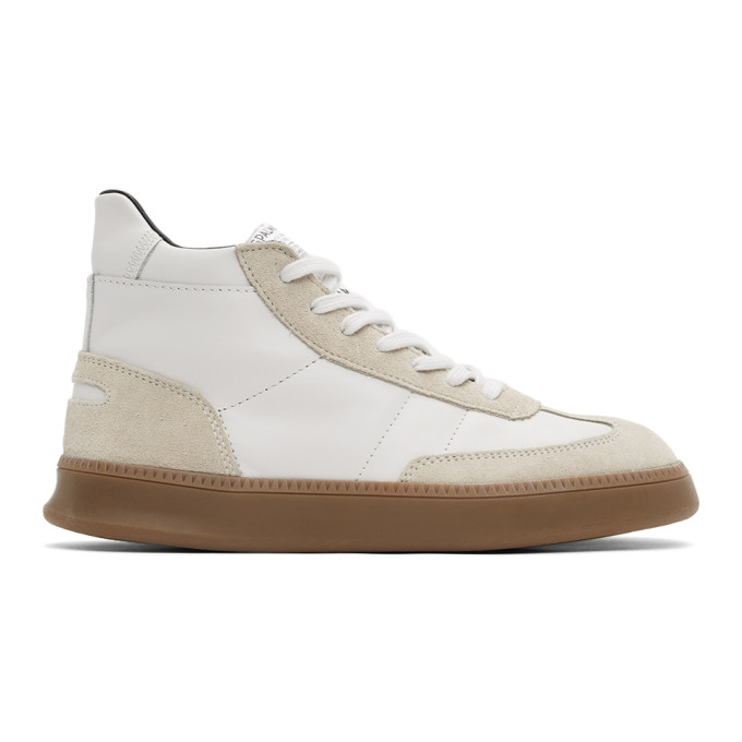 Spalwart White Nappa Smash Mid Sneakers