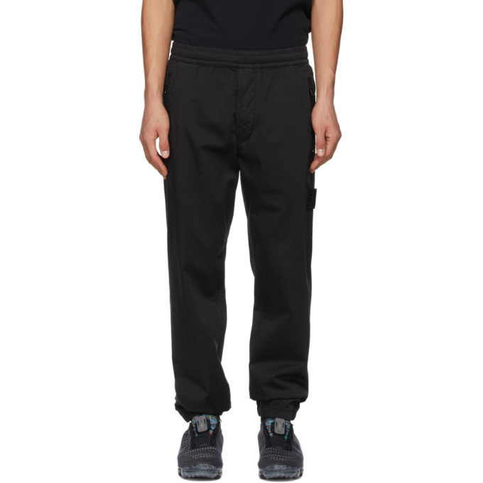 STONE ISLAND BLACK GHOST TROUSERS