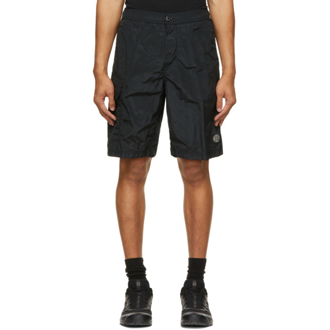 Stone Island Black Nylon Metal Swim Shorts In V0029 Black