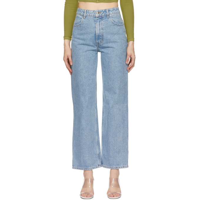 Eckhaus Latta Blue Wide Leg Jeans