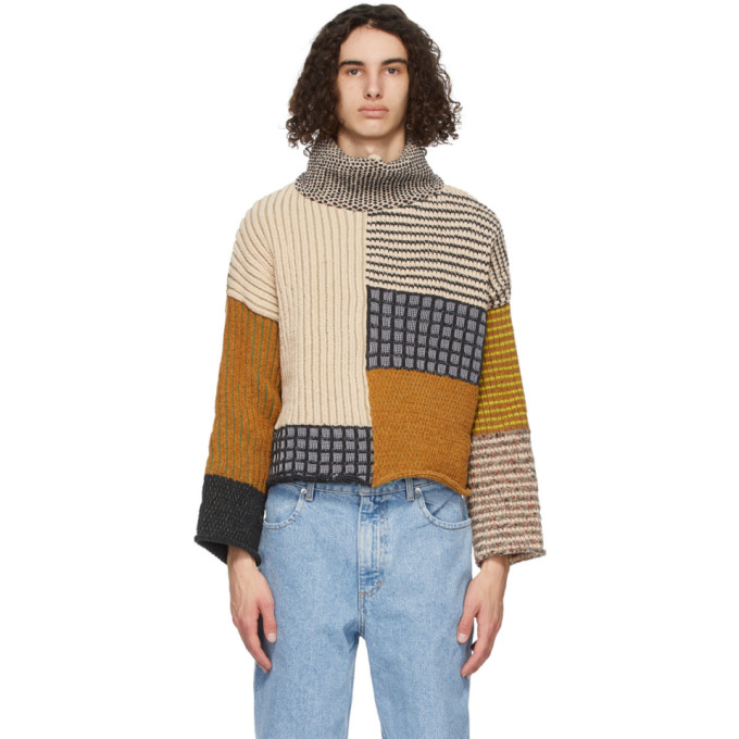 Eckhaus Latta Multicolor Wool Tabby Sweater