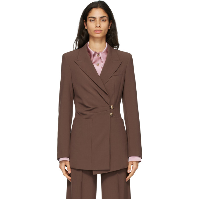 Nanushka Brown Leda Blazer