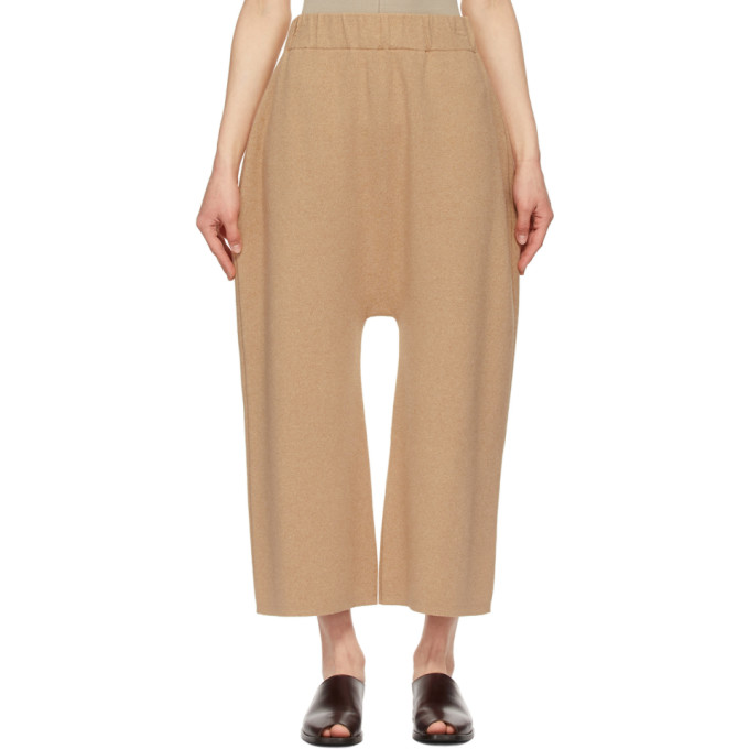 Lauren Manoogian Tan Interlock Peg Lounge Pants