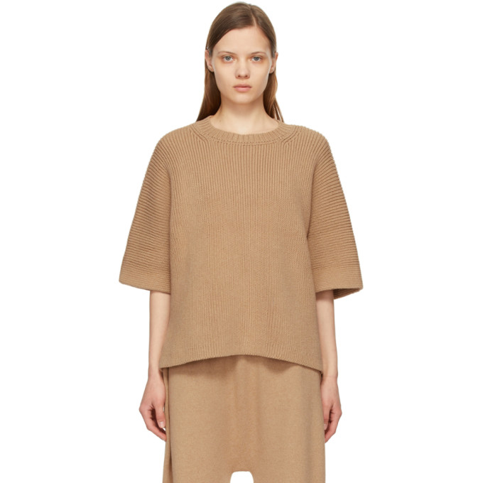 Lauren Manoogian Tan Wide Interlock T-Shirt