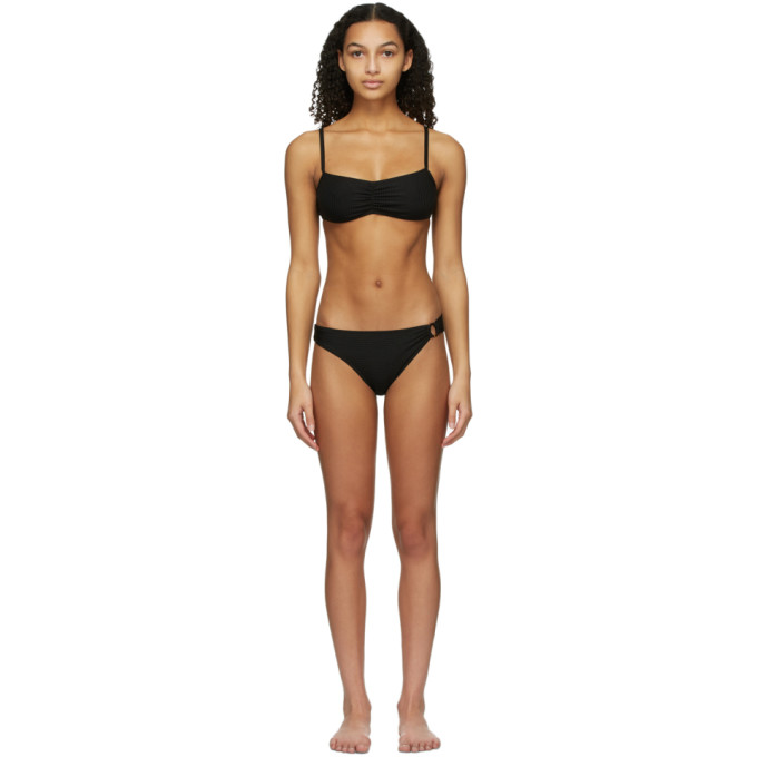 Solid and Striped Black The Mimi Bikini