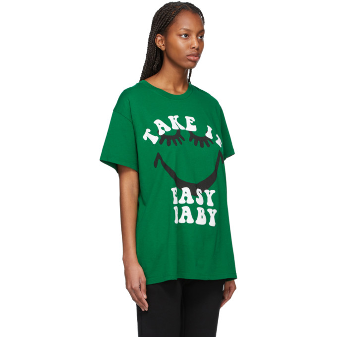 Amiri Take It Easy Baby Short Sleeve Tee Shirt Green