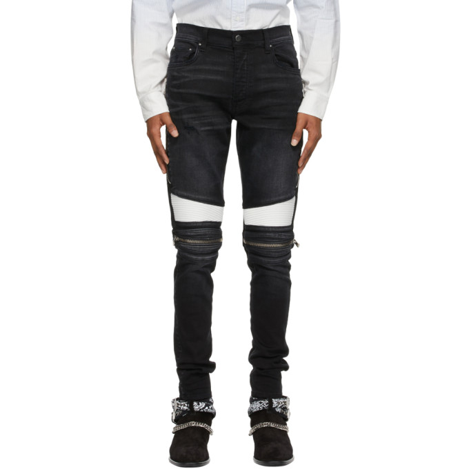 AMIRI BLACK MX2 REPAIR JEANS