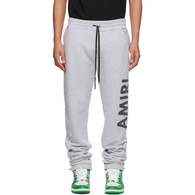 AMIRI Grey Army Paint Lounge Pants