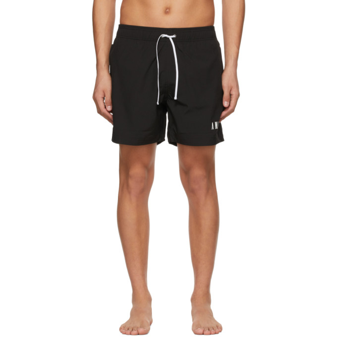 AMIRI Black Logo Swim Shorts