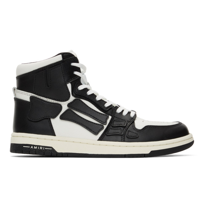 AMIRI Black and White Skel Top Hi Sneakers - MFS002-004