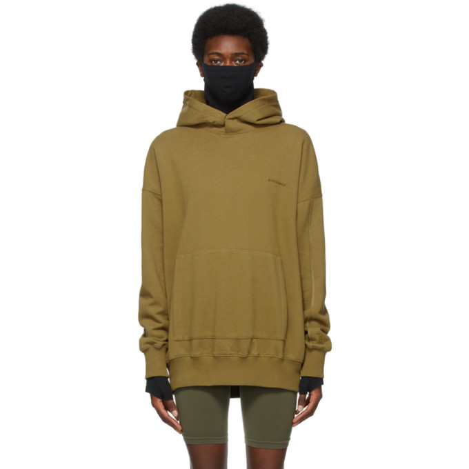 A-cold-wall* Khaki Organic Dissection Hoodie In Olive