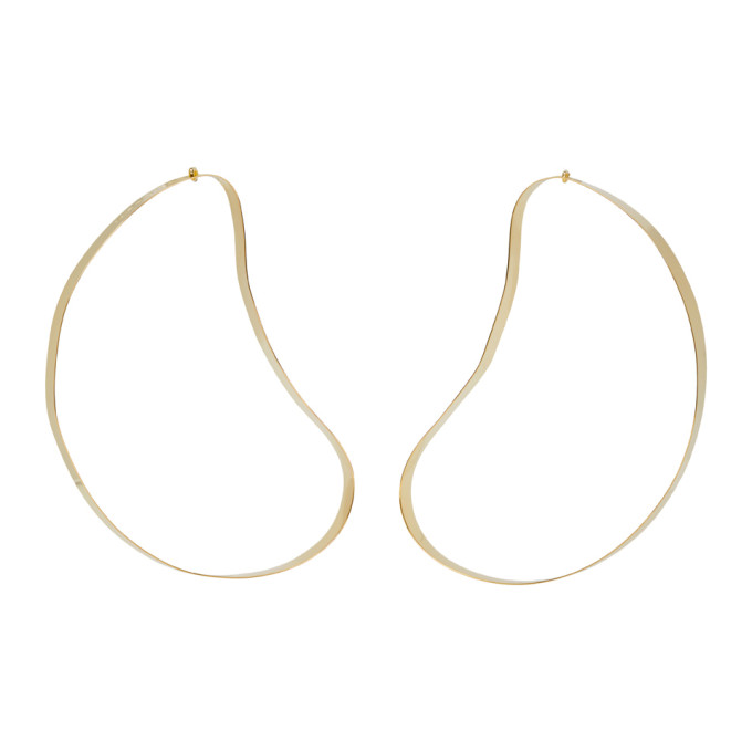 Y/Project Gold Maxi Bean Earrings