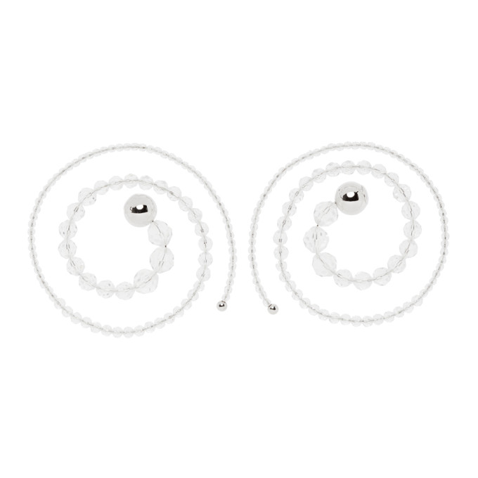 Y/Project Silver Spiral Bead Earrings