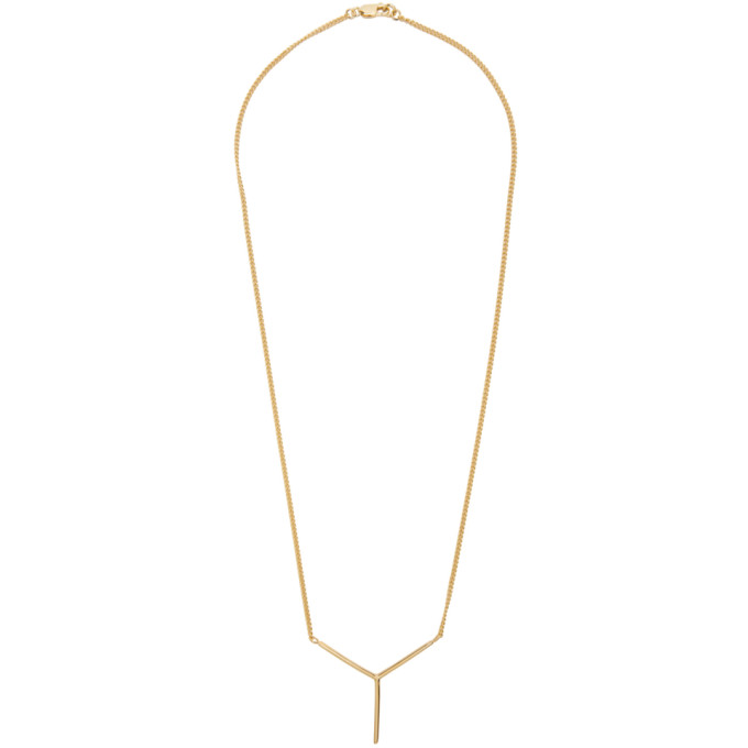 Y/Project Gold Y Necklace