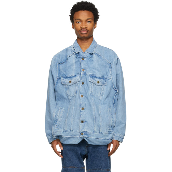 Y/Project SSENSE Exclusive Blue Pop-Up Jacket