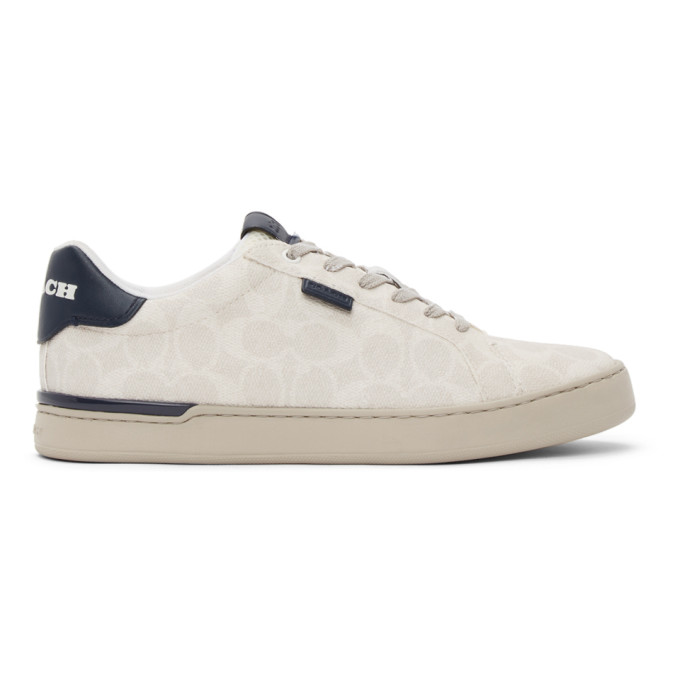 Coach Lowline Low Top Sneaker In White - Size 9 D In Chalkcobalt