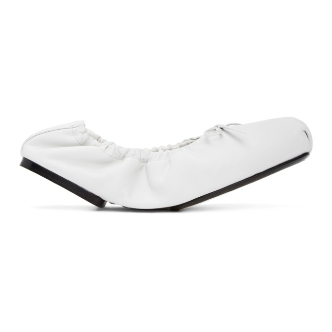 Khaite White The Ashland Ballerina Flats