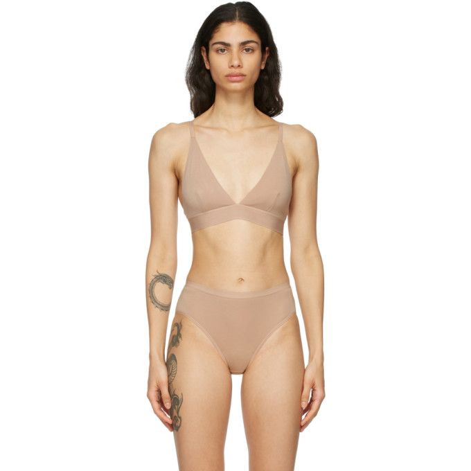 Baserange Beige Bamboo Triangle Bra