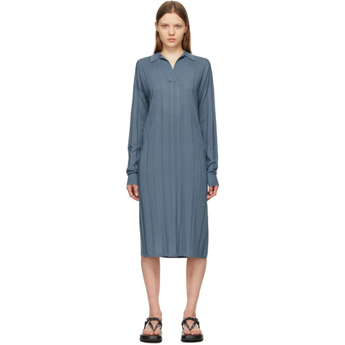 Joseph Blue Merino Oversized Dress