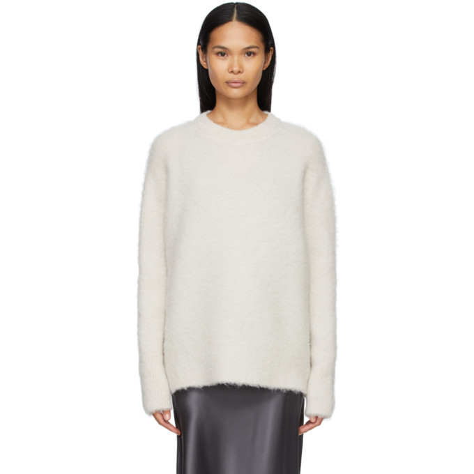 Joseph Off-White Brushed Knit Sweater