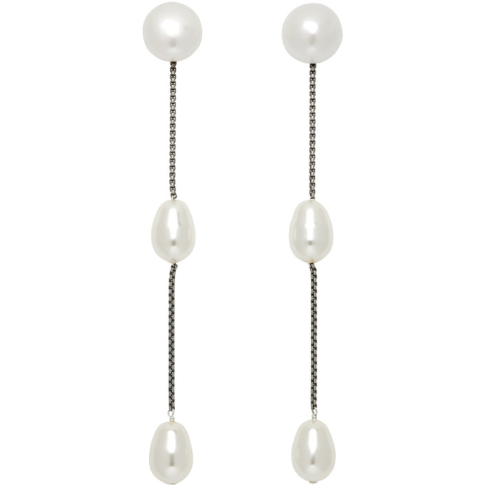 Sophie Buhai White Small Faux-Pearl Earrings