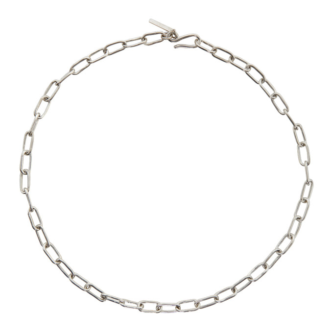 Sophie Buhai Silver Small Rectangular Chain Necklace