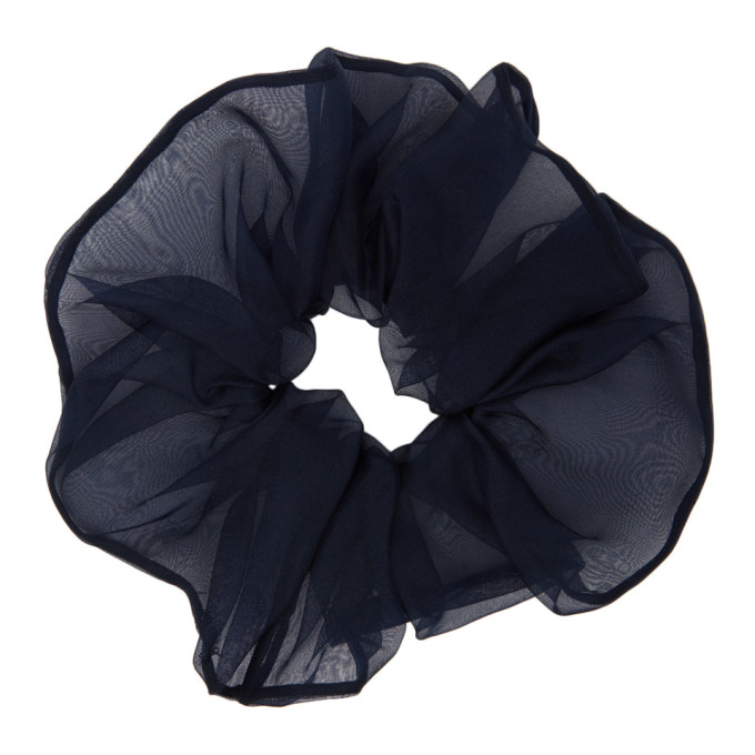 Sophie Buhai Navy Organza Scrunchie