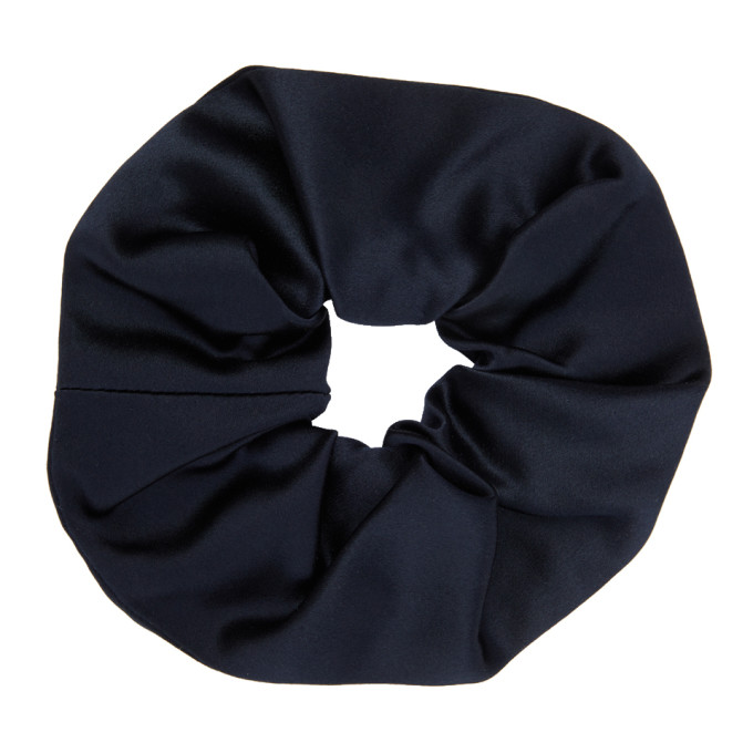 Sophie Buhai Navy Silk Elegant Scrunchie