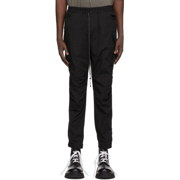 The Viridi-anne Black Pull-Up Cargo Pants