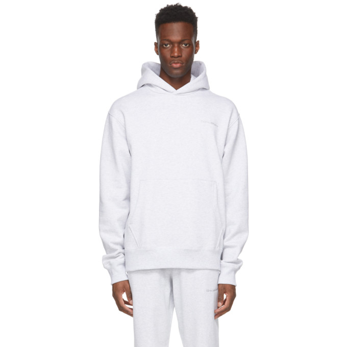 ADIDAS ORIGINALS BY PHARRELL WILLIAMS GREY BASICS HOODIE