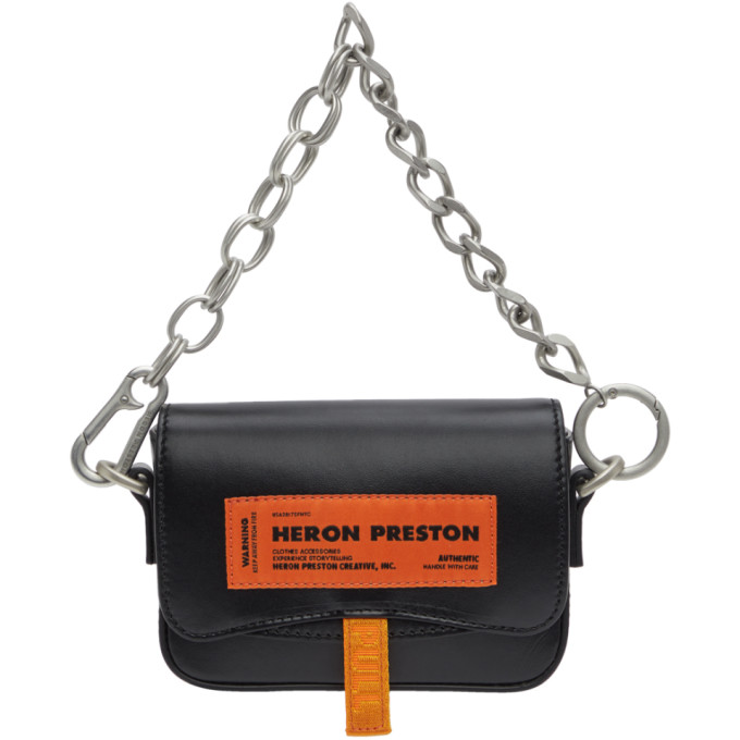 Heron Preston Black Mini Canal Bag