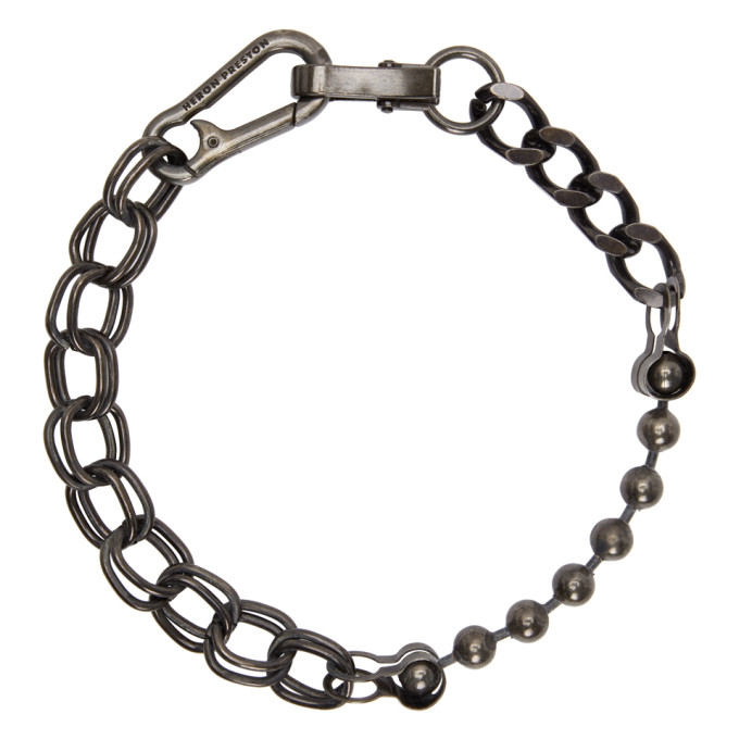 HERON PRESTON BLACK MULTI CHAIN NECKLACE