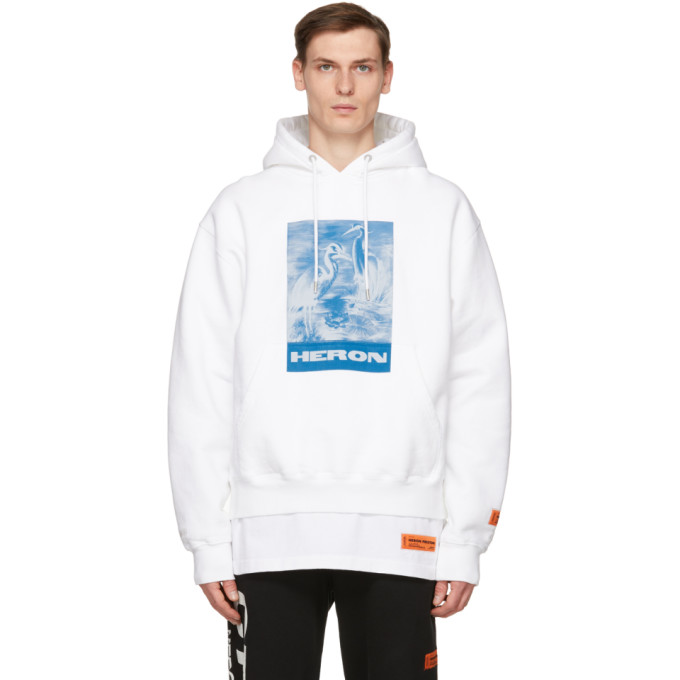 Heron Preston White Halo Hoodie