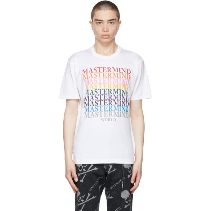 Mastermind Japan Oversized Skull Logo-print T-shirt In White