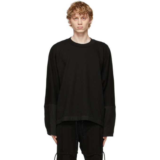 Jan-Jan Van Essche Black Loose Fit Sweatshirt