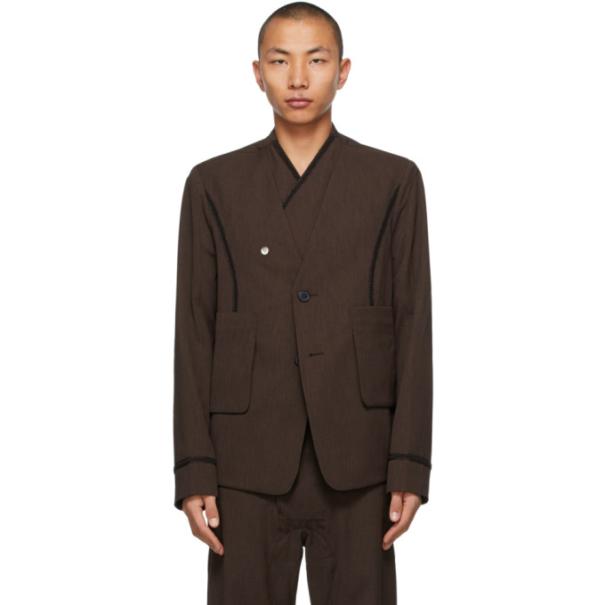 Kiko Kostadinov Brown Arcadia Tailored Blazer