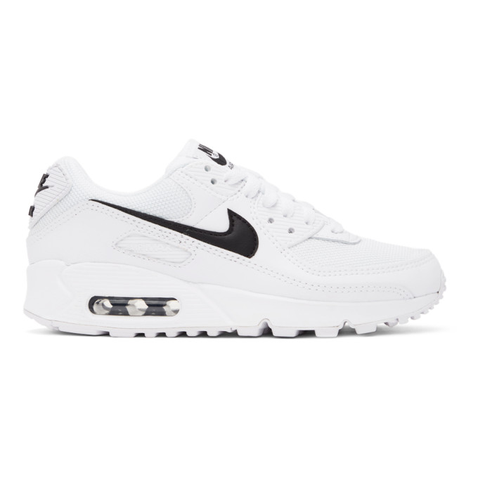 nike air max white with black swoosh